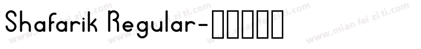 Shafarik Regular字体转换